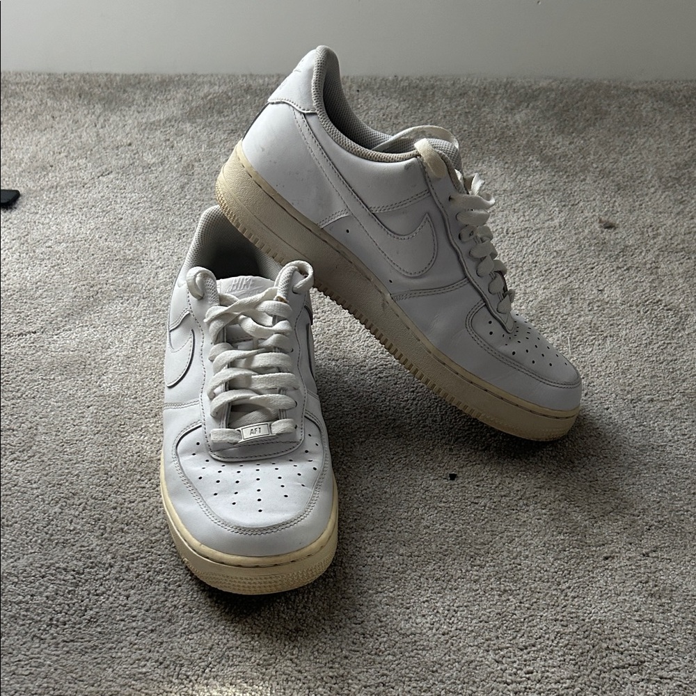 Nike Air Force 1 size 9.5 sneakers.